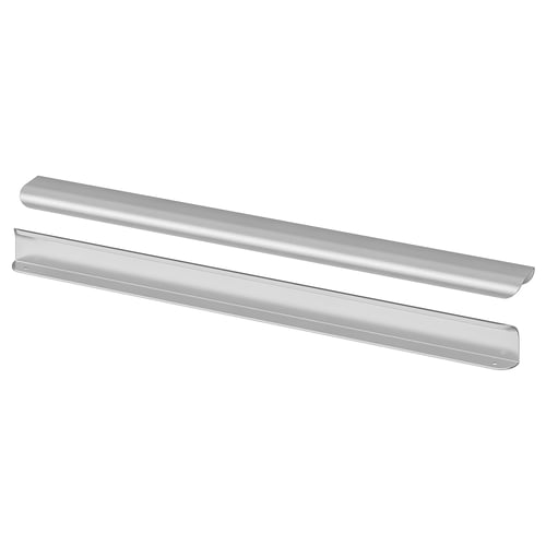 Two sleek, silver aluminium BILLSBRO handles with minimalist design.