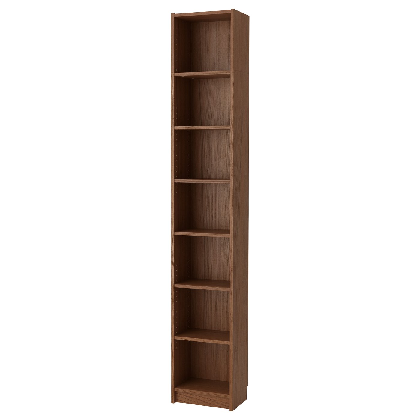 BILLY Bookcase, brown ash veneer, 40x28x237 cm IKEA