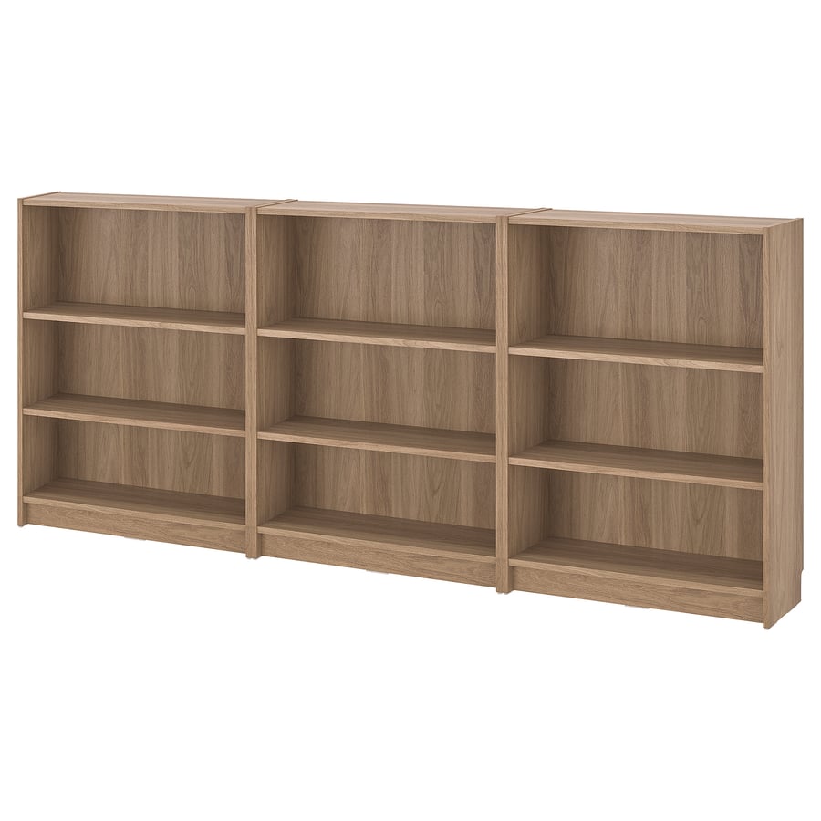 BILLY bookcase combination, oak effect, 240x28x106 cm IKEA
