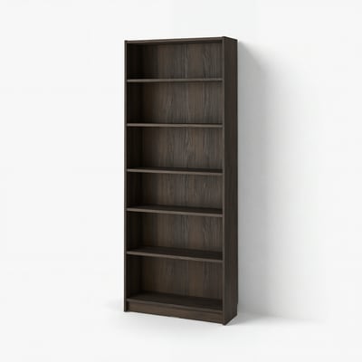 BILLY Bookcase, dark brown oak effect, 80x28x202 cm