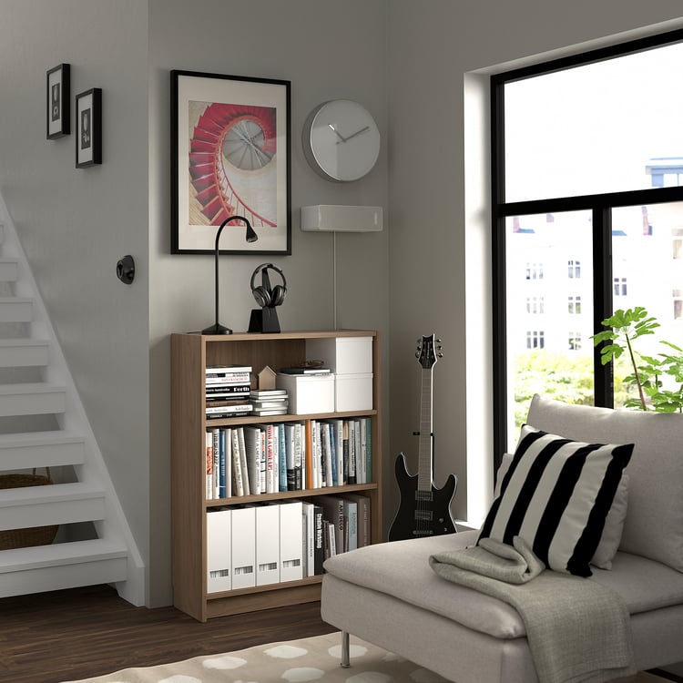 BILLY bookcase, oak effect, 80x28x106 cm IKEA