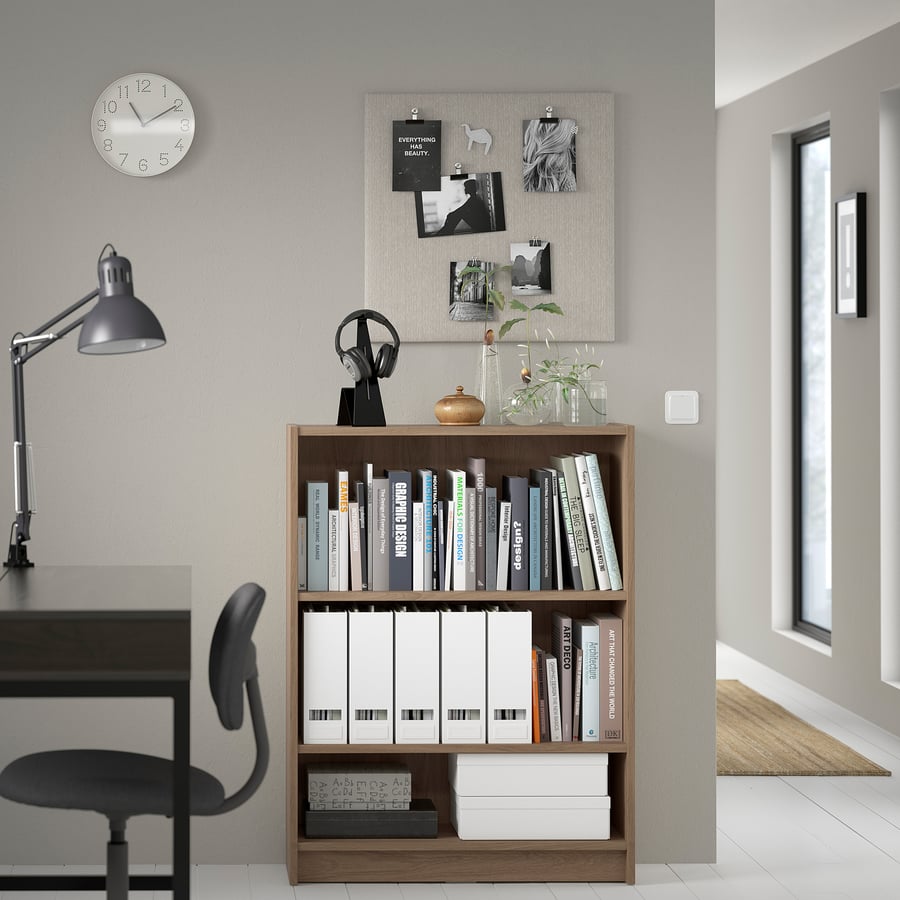 BILLY Bookcase, oak effect, 80x28x106 cm IKEA