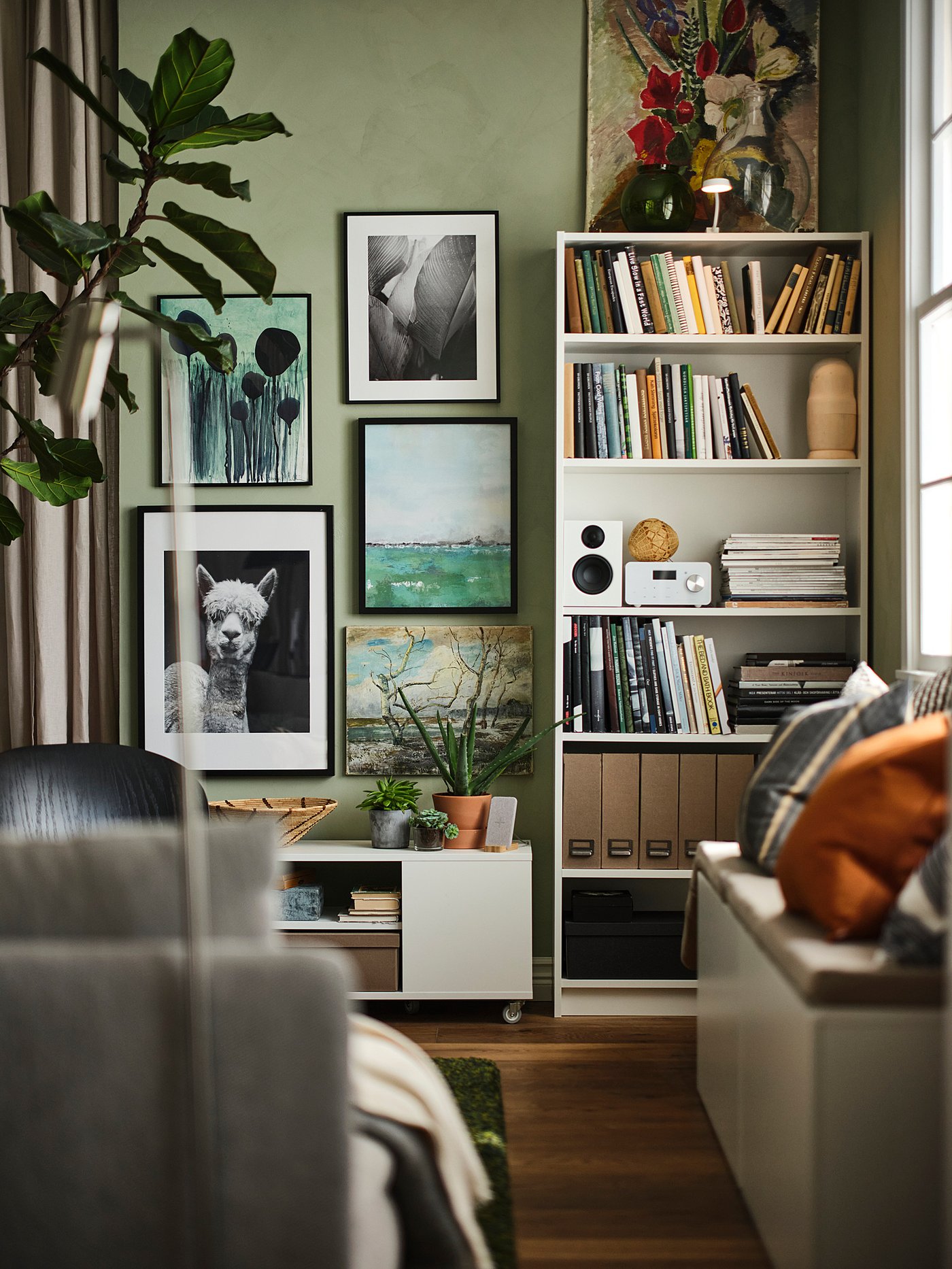 BILLY bookcase, white, 80x28x202 cm — picture 6