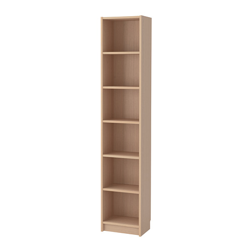 BILLY Bookcase white stained oak veneer IKEA