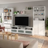 BILLY TV storage combination, white, 340x41x202 cm