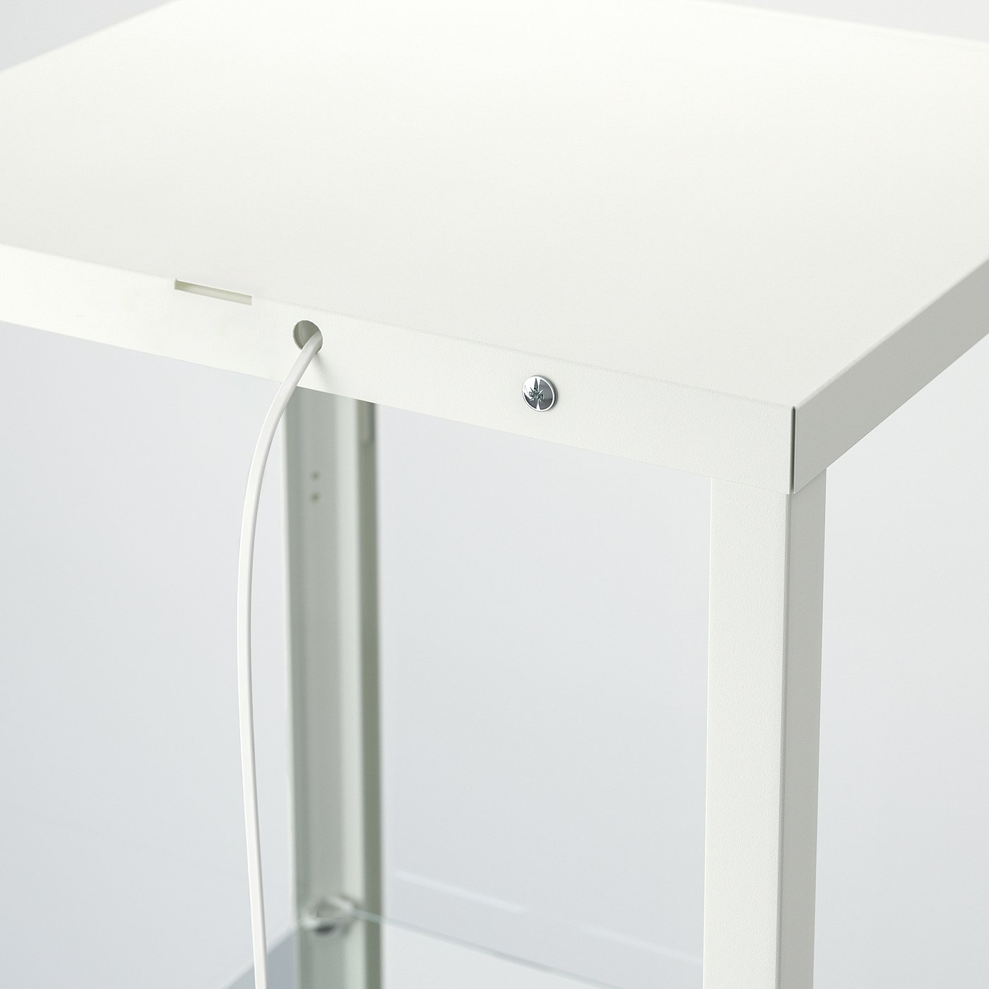 BLALIDEN glass-door cabinet, white, 35x32x151 cm — picture 6