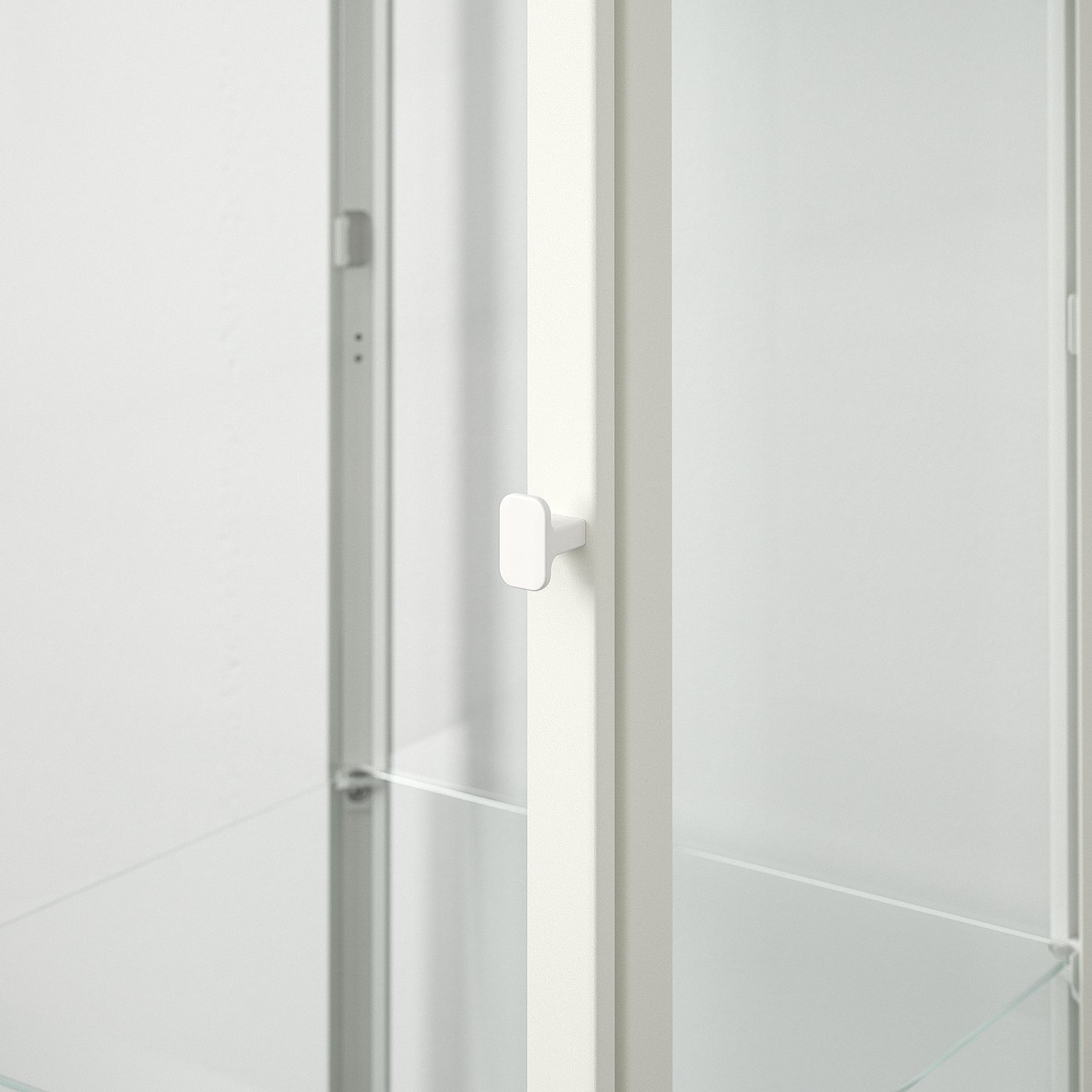 BLALIDEN glass-door cabinet, white, 35x32x151 cm — picture 5