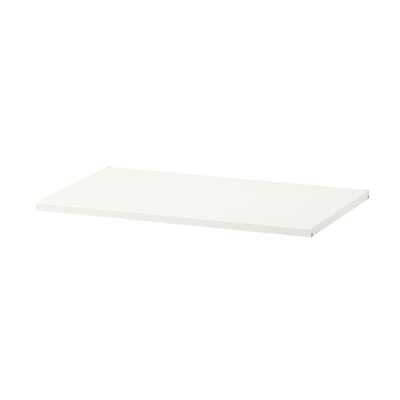 BOAXEL Shelf, metal white, 60x40 cm