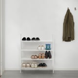 BOJTEN Shoe rack, white, 80x34x93 cm