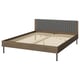 BRUKSVARA Bed frame, brown, 180x200 cm