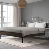 BRUKSVARA Bed frame, brown, 180x200 cm