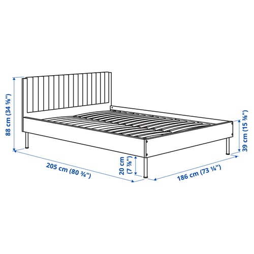 Illustration with measurements for the product: BRUKSVARA.
