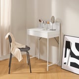 BRUKSVARA Dressing table, white/light grey, 68x40 cm
