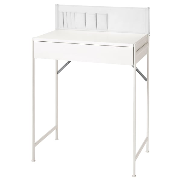BRUKSVARA Dressing table, white/light grey, 68x40 cm