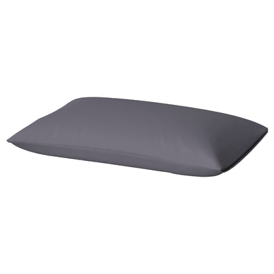 BRUKSVARA Pillowcase, dark grey, 50x80 cm