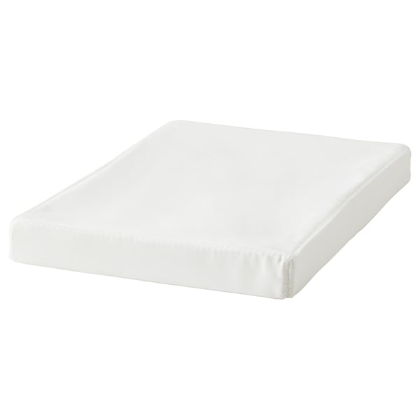 DRÖNA Lid, white textile, 26x19 cm