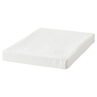 DRÖNA Lid, white textile, 26x19 cm