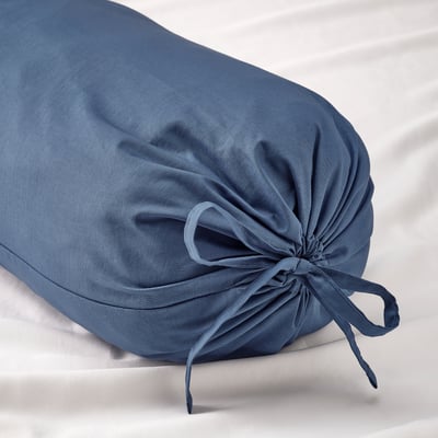 DVALA Bolster case, blue, 38x110 cm