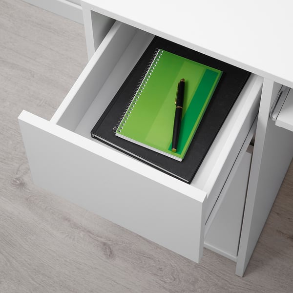 EJLER Desk, white, 100x45 cm