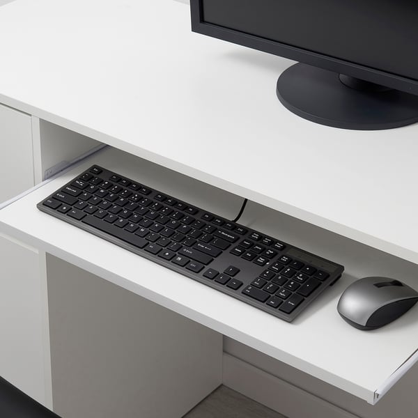 EJLER Desk, white, 100x45 cm