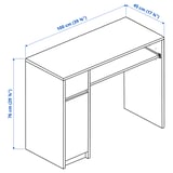 EJLER Desk, white, 100x45 cm