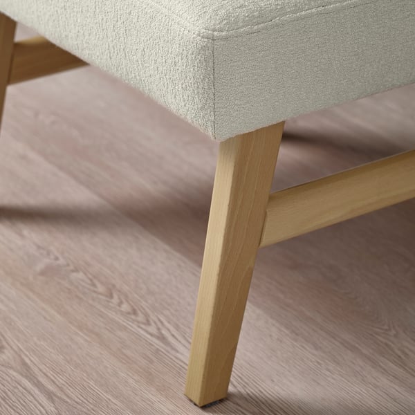EKENÄSET Footstool, oak effect/Axvall off-white