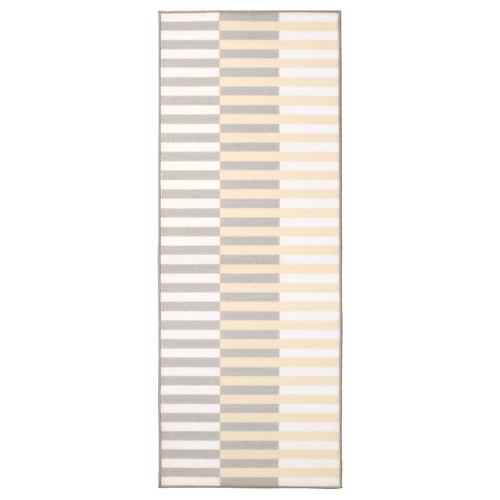ELVERK Kitchen mat, beige, 45x120 cm