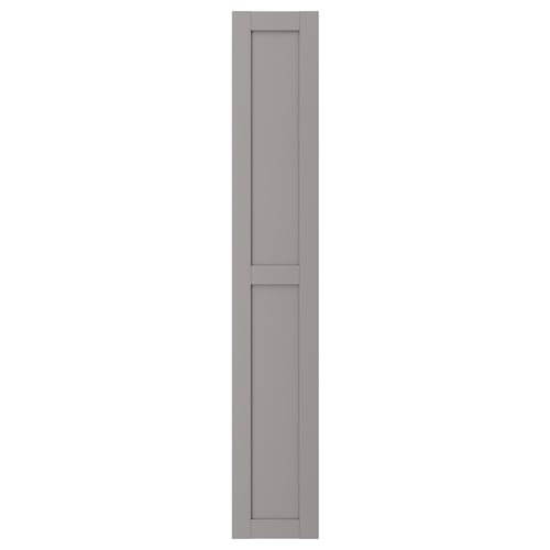 ENHET grey cabinet door, sleek rectangular design, smooth foil finish.