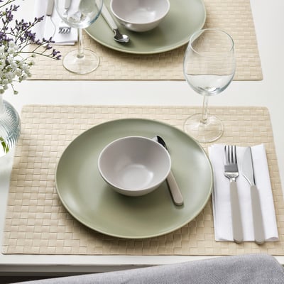 FÄRGKLAR Bowl, matt light grey, 12 cm