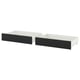 FÅGELFJÄLLET Bed storage box, set of 2, black oak effect, 200 cm