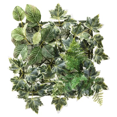 FEJKA Artificial plant, wall mounted/in/outdoor green, 26x26 cm