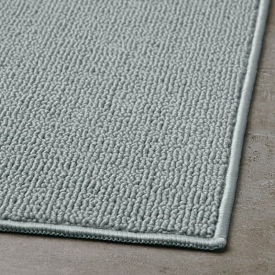 FINTSEN Bath mat, grey, 40x60 cm
