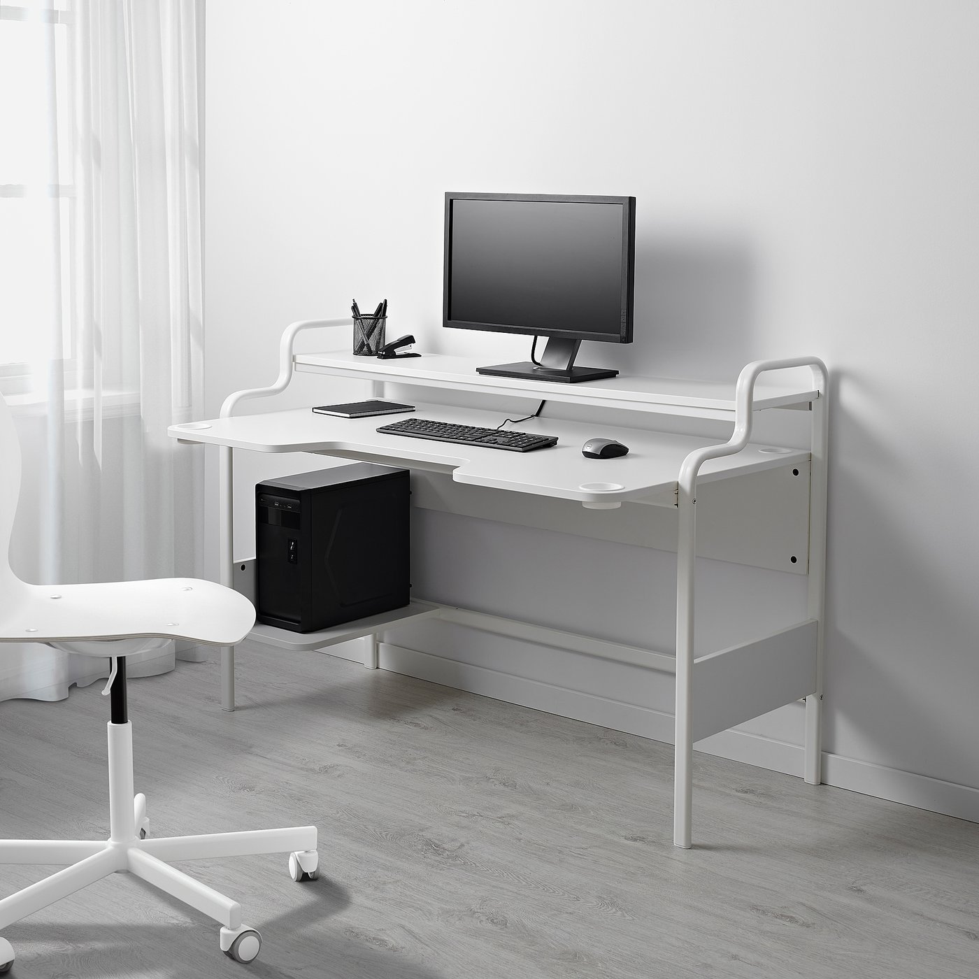 FREDDE Desk, white, 140x74x73 cm IKEA