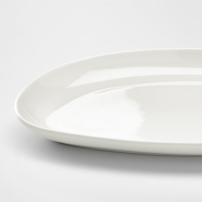 FRÖJDEFULL Serving plate, white, 23x11 cm IKEA