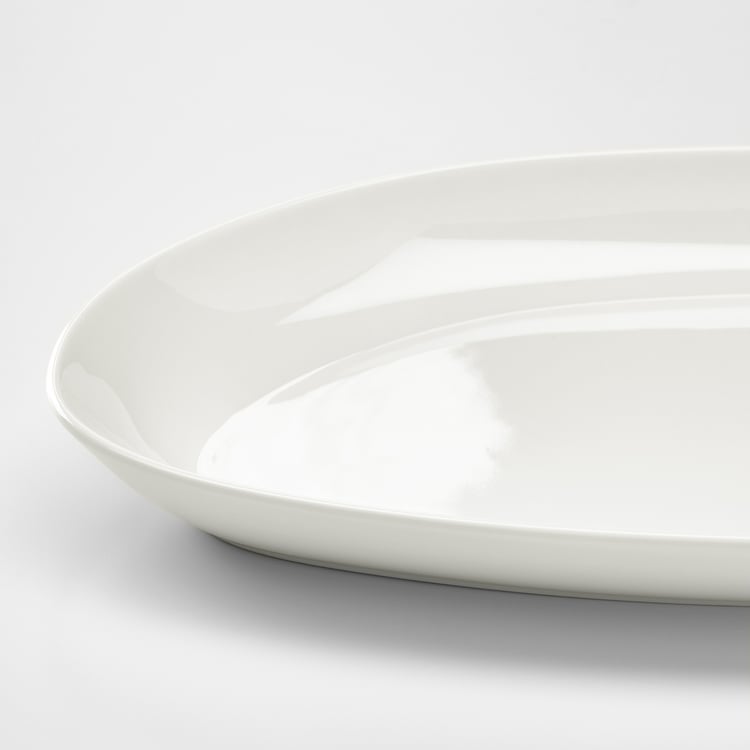 FRÖJDEFULL serving plate, white, 32x15 cm IKEA