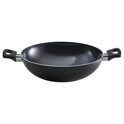 FRUKTKAKA Kadai wok, non-stick coating grey, 24 cm