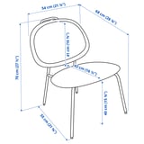 GÄVLE Easy chair, Diseröd red