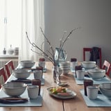 GLADELIG Bowl, grey, 19 cm