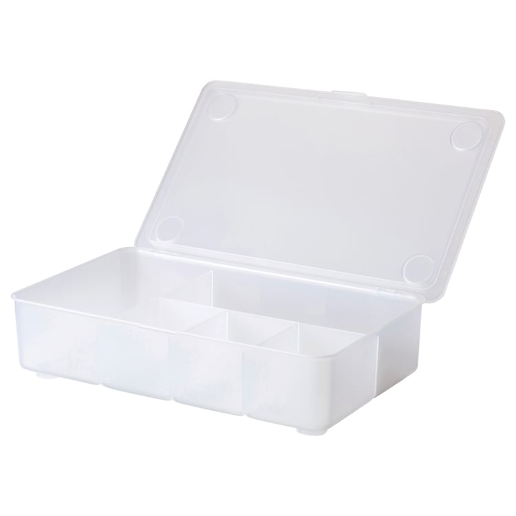 GLIS box with lid, transparent, 34x21 cm IKEA