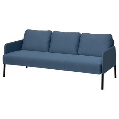 GLOSTAD 3-seat sofa, Knisa medium blue