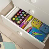 GODISHUS Chest of 3 drawers, white, 60x40x60 cm