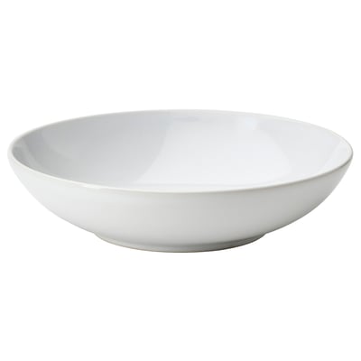 GODMIDDAG Deep plate, white, 19 cm