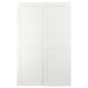 Option: GRIMO Pair of sliding doors, white, 150x236 cm