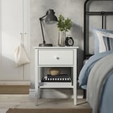 GULLABERG Bedside table, with 1 drawer with shelf/white, 53x43x69 cm