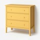 GULLABERG Chest of 3 drawers, yellow, 99x48x100 cm
