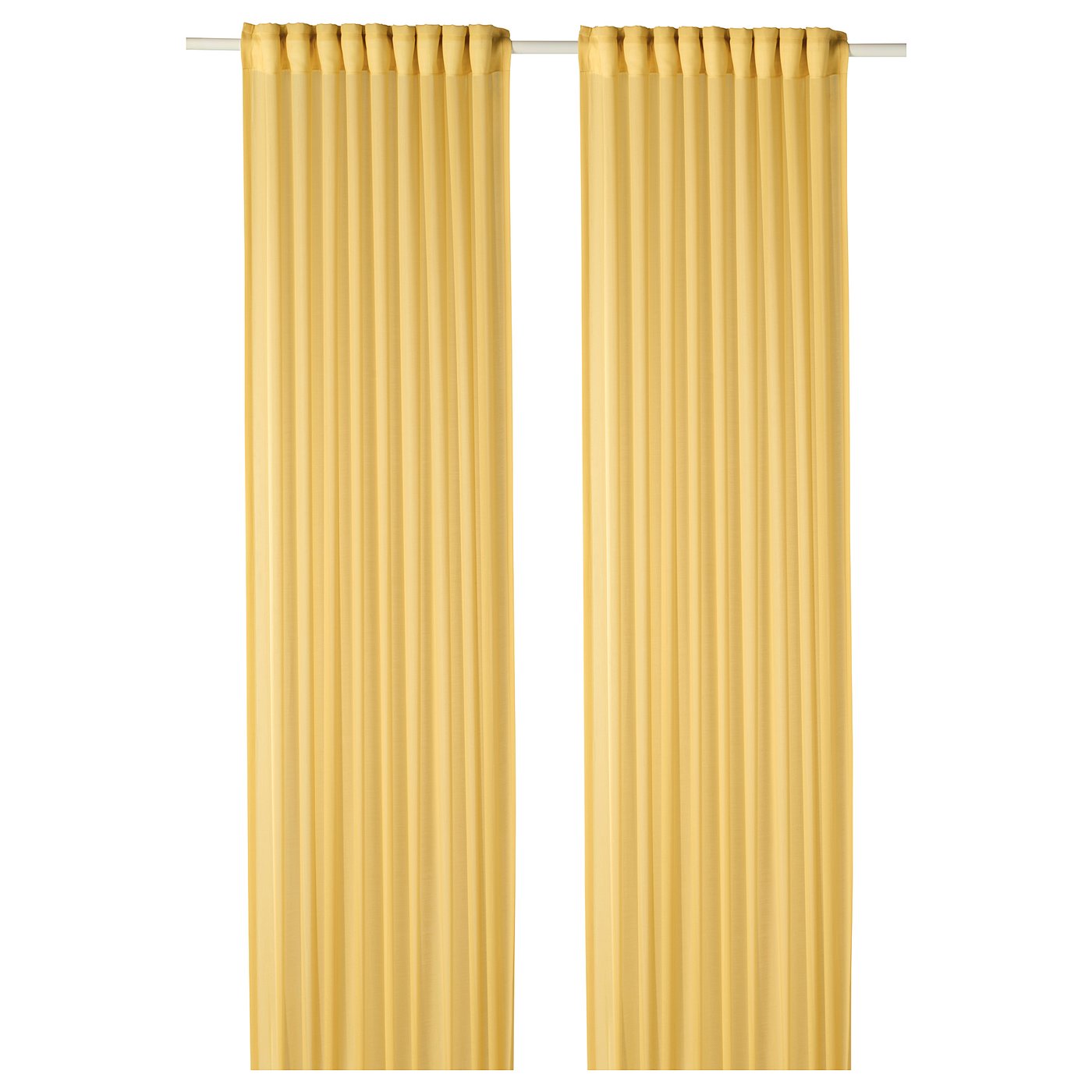 GUNRID Air purifying curtain, 1 pair yellow IKEA