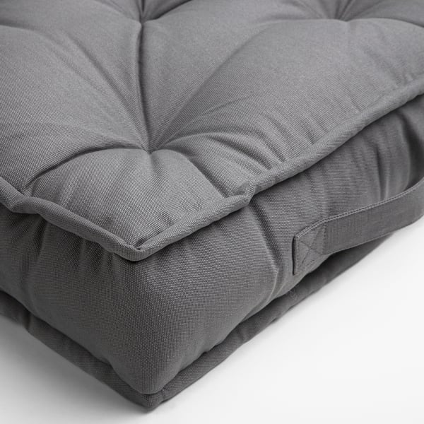 GURLI Floor cushion, grey, 45x45x10 cm