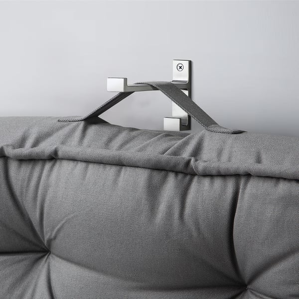 GURLI Floor cushion, grey, 45x45x10 cm