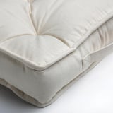 GURLI Floor cushion, unbleached, 45x45x10 cm