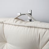 GURLI Floor cushion, unbleached, 45x45x10 cm